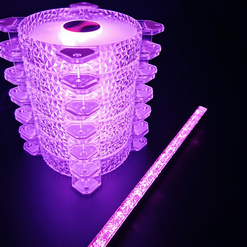 RGB Diamond Facet Case Fans 120mm Ultra-Quiet RGB Chassis Cooling Fans with Remote Controller Speed Adjustable Colorful