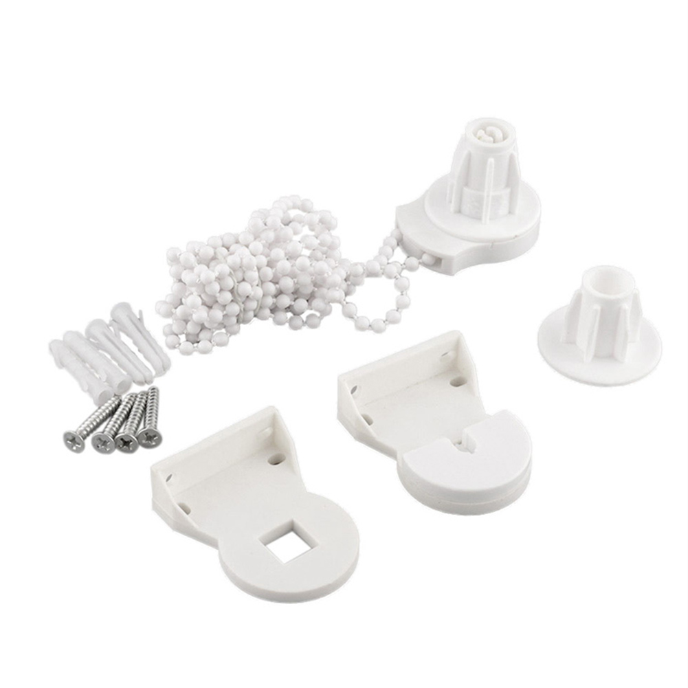 Plastic Roller Blind Shade Clutch Bracket Cord Chain 2m Long Bead Chain for 25m Tube Curtain Rolling Holder Clip Accessories: Default Title