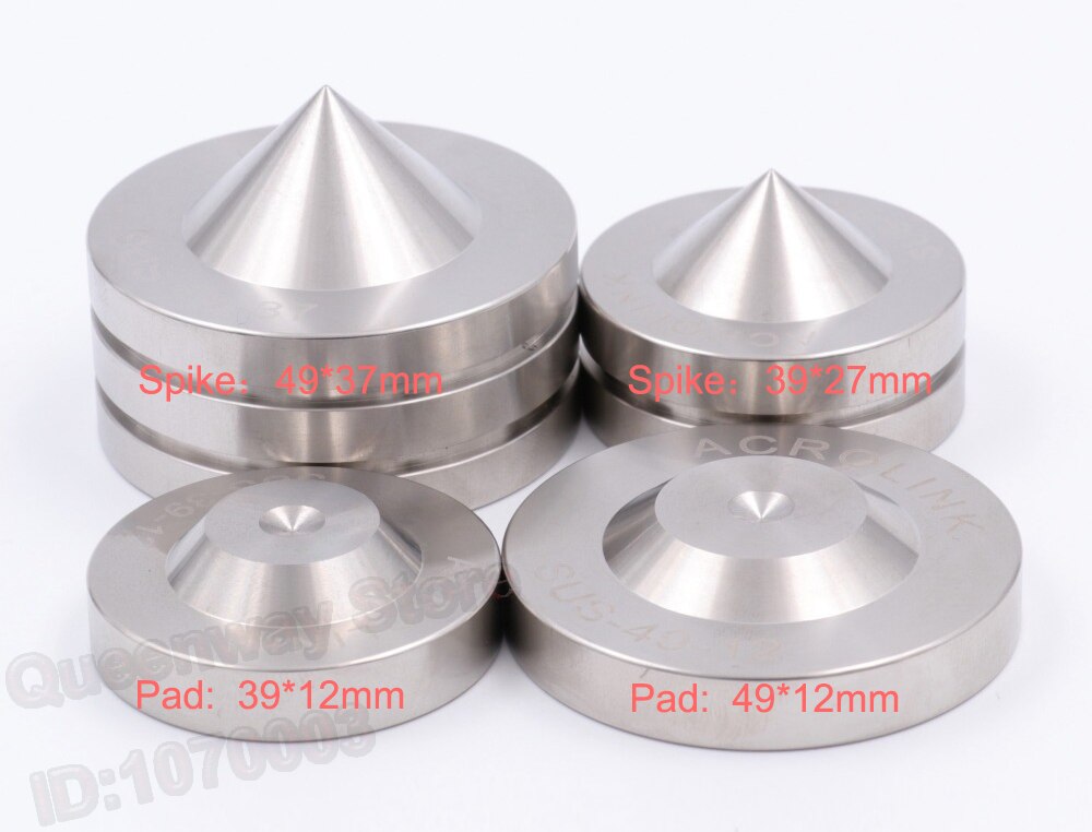 49Mm 39Mm Rvs Speaker Spike Stand Pad Base Hifi Audio Cd Turntable Recorder Amp Isolatie Voeten Stand base
