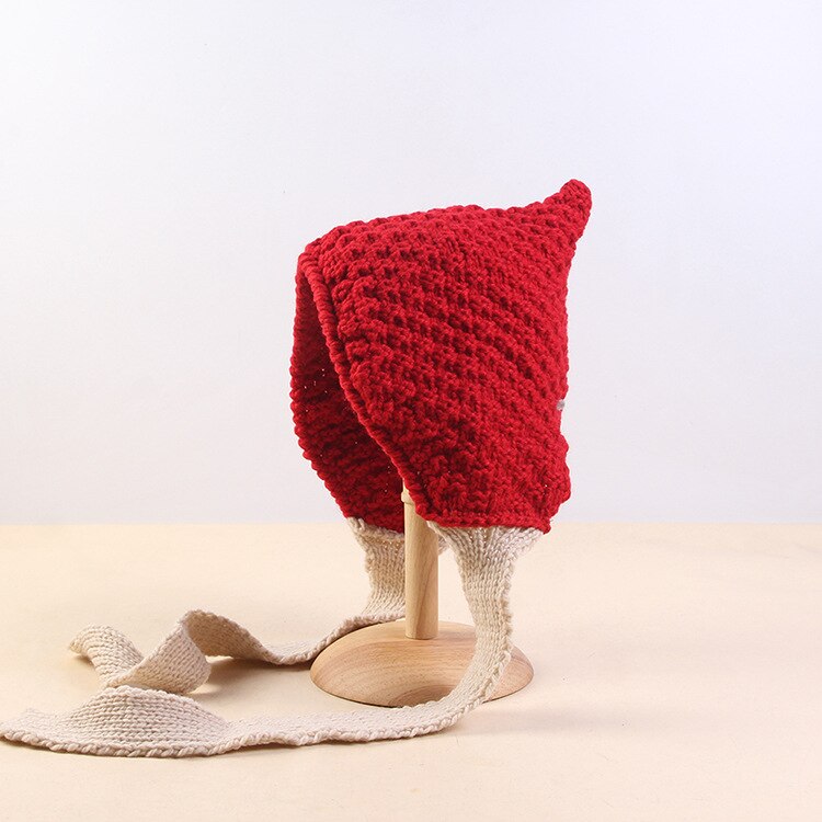 Lvren 001 vinter dame & #39 ;s uformelt strikket lue øreklaff jente dame tykk varm bomber lue caps med hale: 003