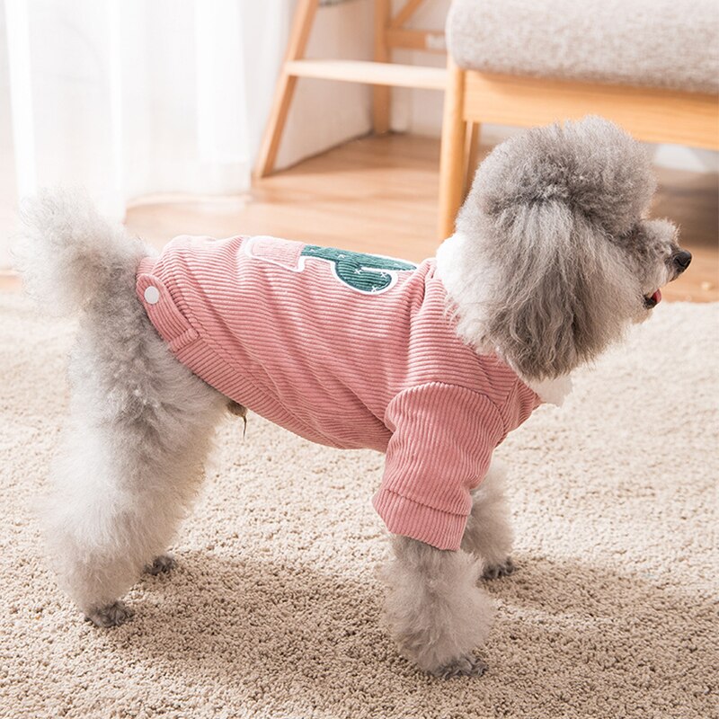 Cute Cactus Pet Clothes Dog Coat Jacket for Dogs Costume Winter Warm Dog Clothes Corduroy Dogs Pets Clothing for Dogs