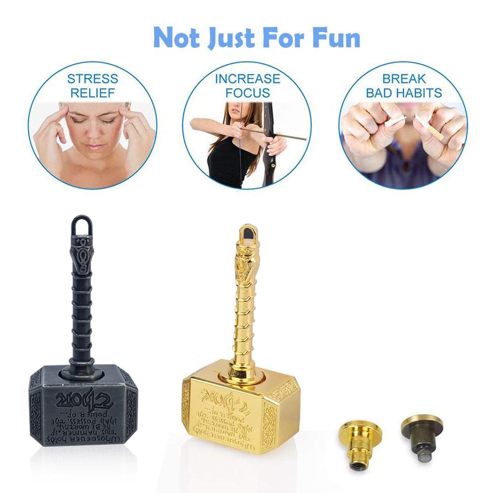 Fidgeting Cool Hammer Fidget Hand Finger Spinners Metal Chain Cube Stress Relief Toys Fingertip Gyro Stress Relief Party Favors