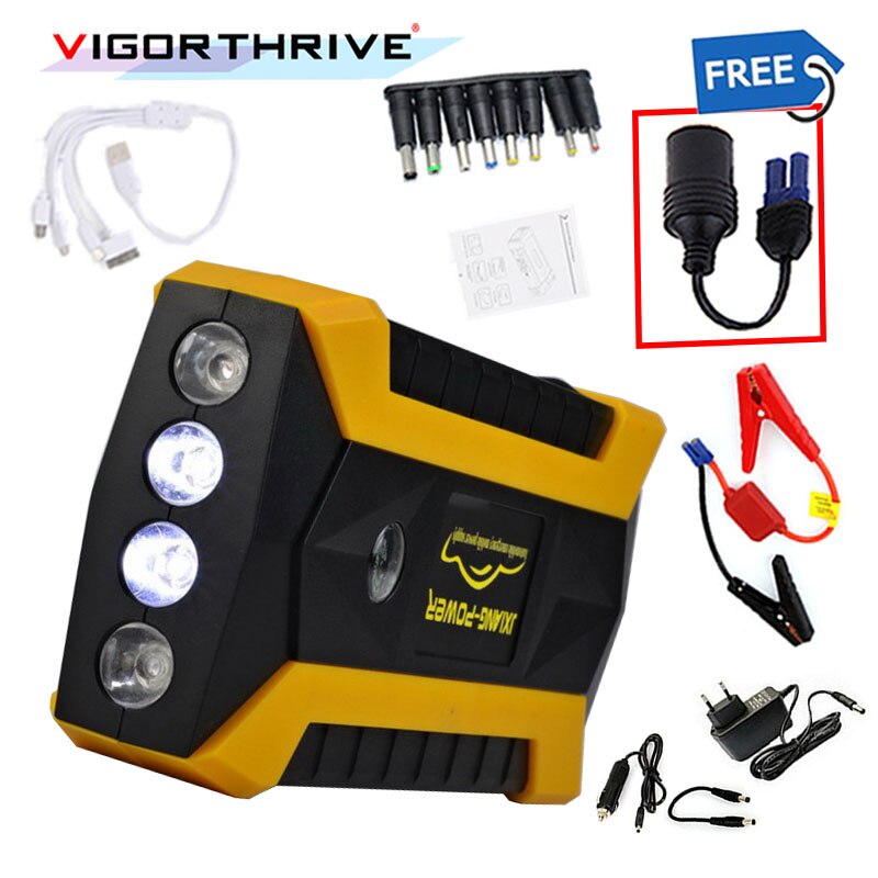 Car Jump Starter For Petrol Car Auto Starting Car Battery Booster Petrol Starting Device 12V Car Power Bank Emergency Discharge