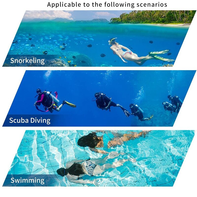 Snorkel Set Anti-Fog Snorkel Mask with Anti-Leak Fully Dry Snorkel Tube for Women Men Swimming and Scuba Diving