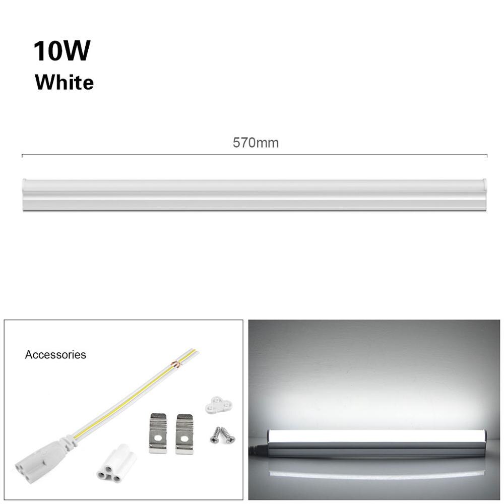 T5 LED Tube lamp 220V-240V T5 LED Bulb Bar Cabinet light 6W 10W 300mm 600mm T5 Tube LED Fluorescent Tube Kitchen lighting: 10W White