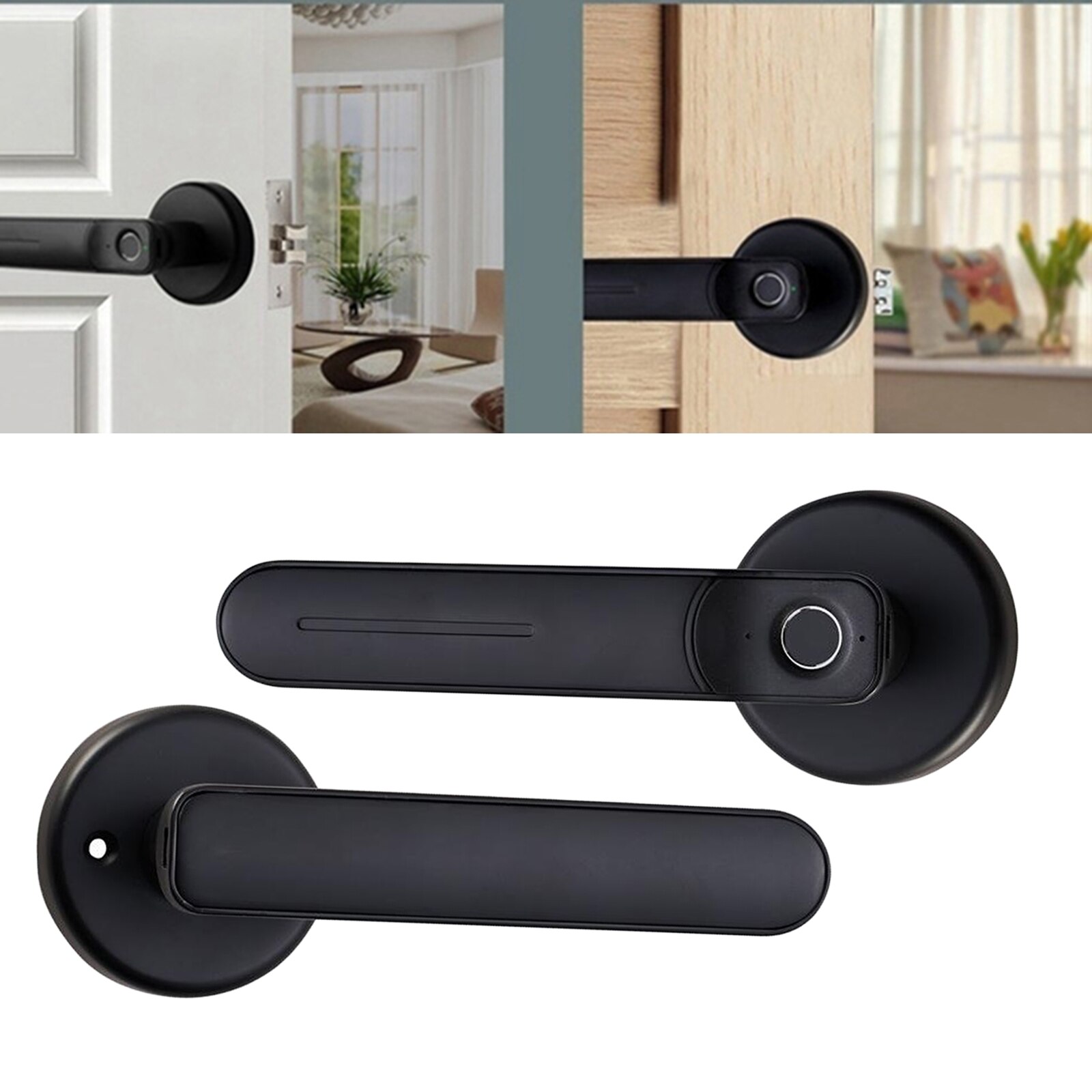 Fingerprint Door Digital Thumbprint Handle Lock Intelligent Smart Touch