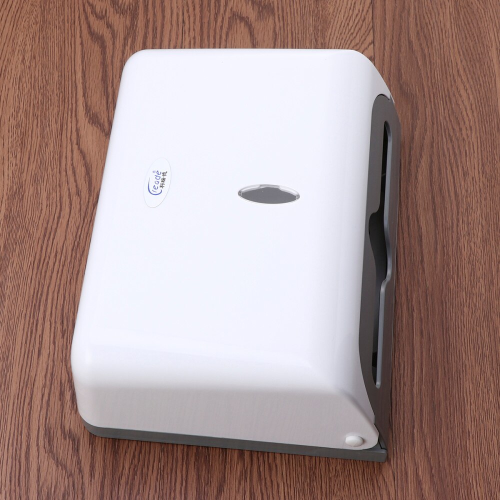 Wall-mounted Bathroom Tissue Box Paper Tissue Container Paper Towel Dispenser Tissue Box Holder(White)