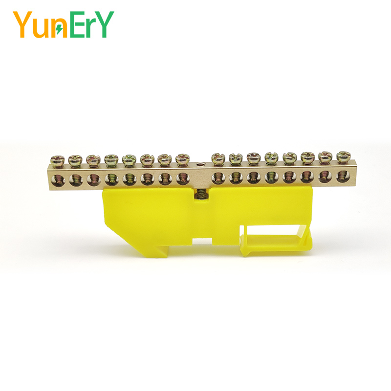 DIN Rail Terminal Block 6*9mm Neutral Terminal Block 6/8/10/12/14/16 Hole Power Distribution Box Ground Bar Electrical Connector