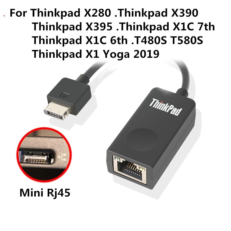 Nowy oryginalny rodzaj 2 przedłużający Ethernet adapter dla ThinkPad X1 węgiel2018 2019, S2 jogi 2020,X280 X390 X395 T14S 4X90Q84427