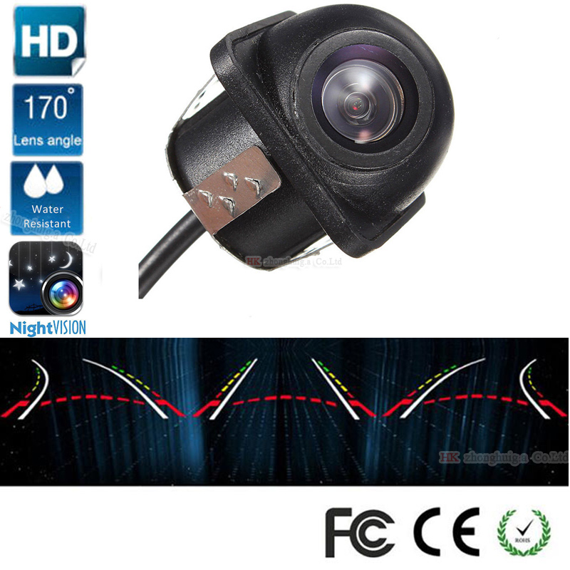 Intelligent Dynamic Trajectory Tracks Vehicle Rear View Camera Mini Backup Reverse Parking Camera For DVD Monitor