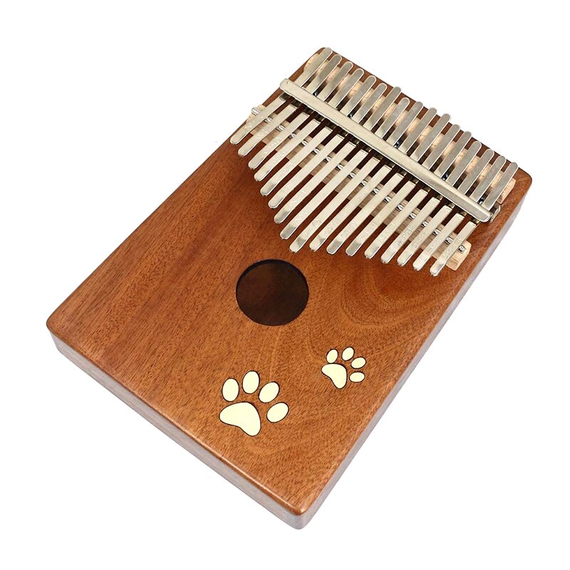 17 Keys Mosaic Footprint Musical Instrument Finger Piano Kalimba Portable Thumb Piano Sound Is Crisp and Melodious