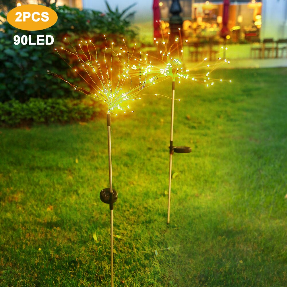 Solar Pendant Light Outdoor Indoor Hanging Solar Powered Shed Lights Waterproof Decoration Lamp For Barn Farm Garden Yard Patio: 90 LED Warm white