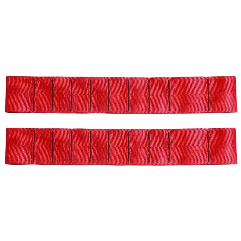 Heavy Duty Strong Adjustable Door Limiting Check Strap for Jeep Wrangler TJ JK JL Load 1000 Lb (2PCS-Red): Default Title