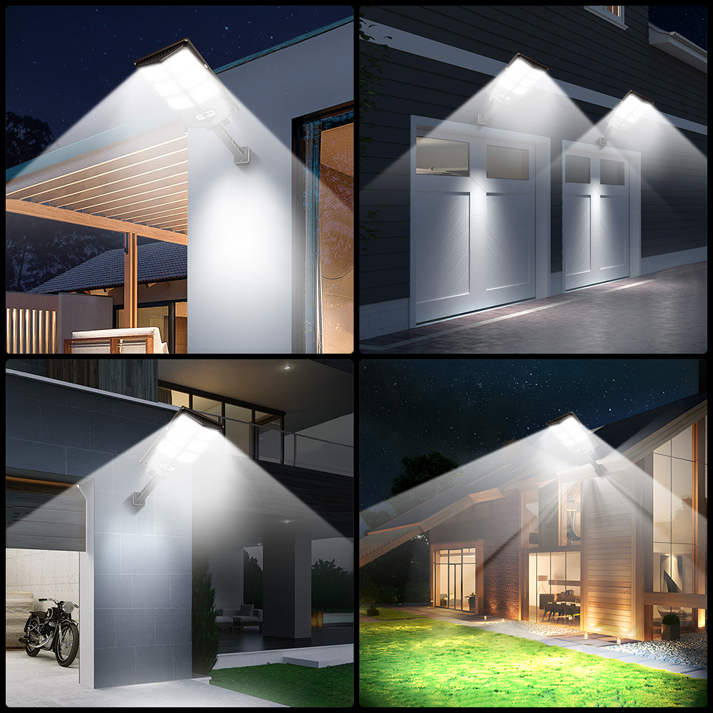 Rörelsesensor vägglampa fjärrkontroll solcellslampa utomhuslampa garagelampa balkong innergård dekoration led-lampa 0 strömförbrukning