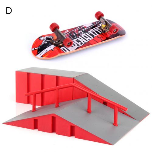 Niños Mini Dedo de monopatín Skate Park formación Prop Juguetes: Random PatternD