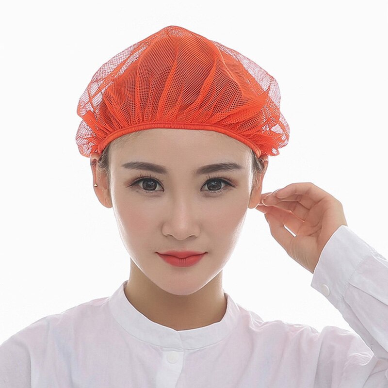 Mesh Chef Hat Reusable Kitchen Restaurant Hotel Bakery Hat Chef Uniform Catering Cooking Cap Workshop Cap Waiter Hat