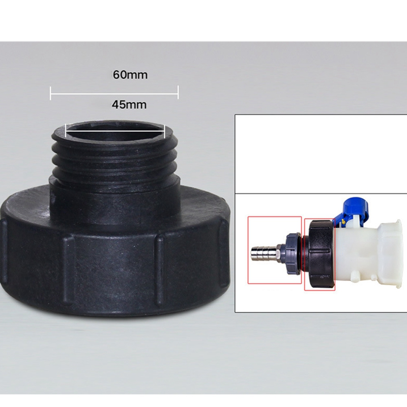 IBC Tank Fittings,100MM to 60MM Tap Connector,Replacement Valve Fitting for Home Garden,Water Pipe Adaptor