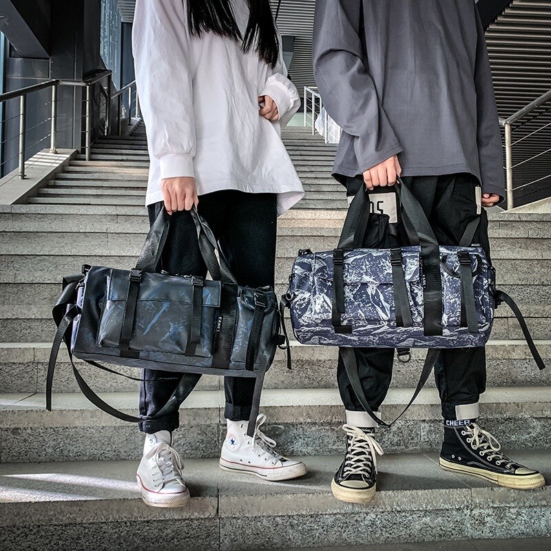Bolso deportivo de Fitness para hombre, bolsos de entrenamiento de gimnasia para mujer, bolso de hombro tipo bandolera grande, impermeable, equipaje de viaje, bolso de mujer