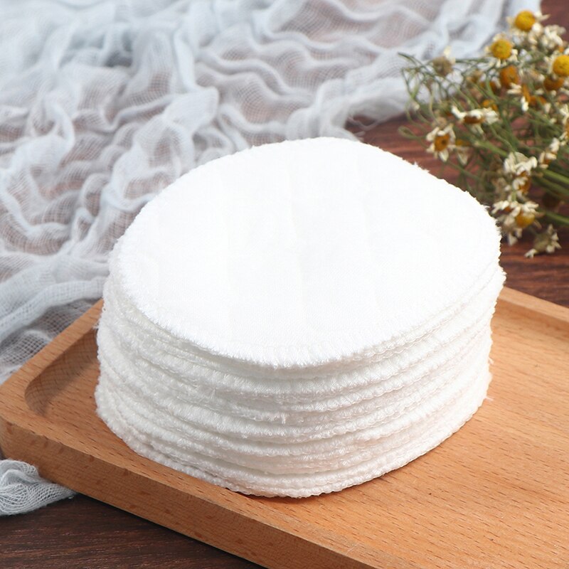 20Pcs Reusable Cotton Pads Washable Makeup Remover Pad Soft Face Skin Cleaner Female Breast Pad