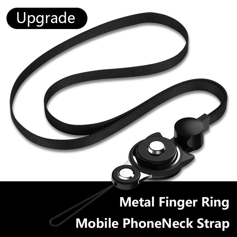 Kawaii Lanyard Riem Voor Telefoon Leuke Kat Vinger Ring Lanyard Voor Mobiele Telefoon Neck Touw Smartphone Accessoires