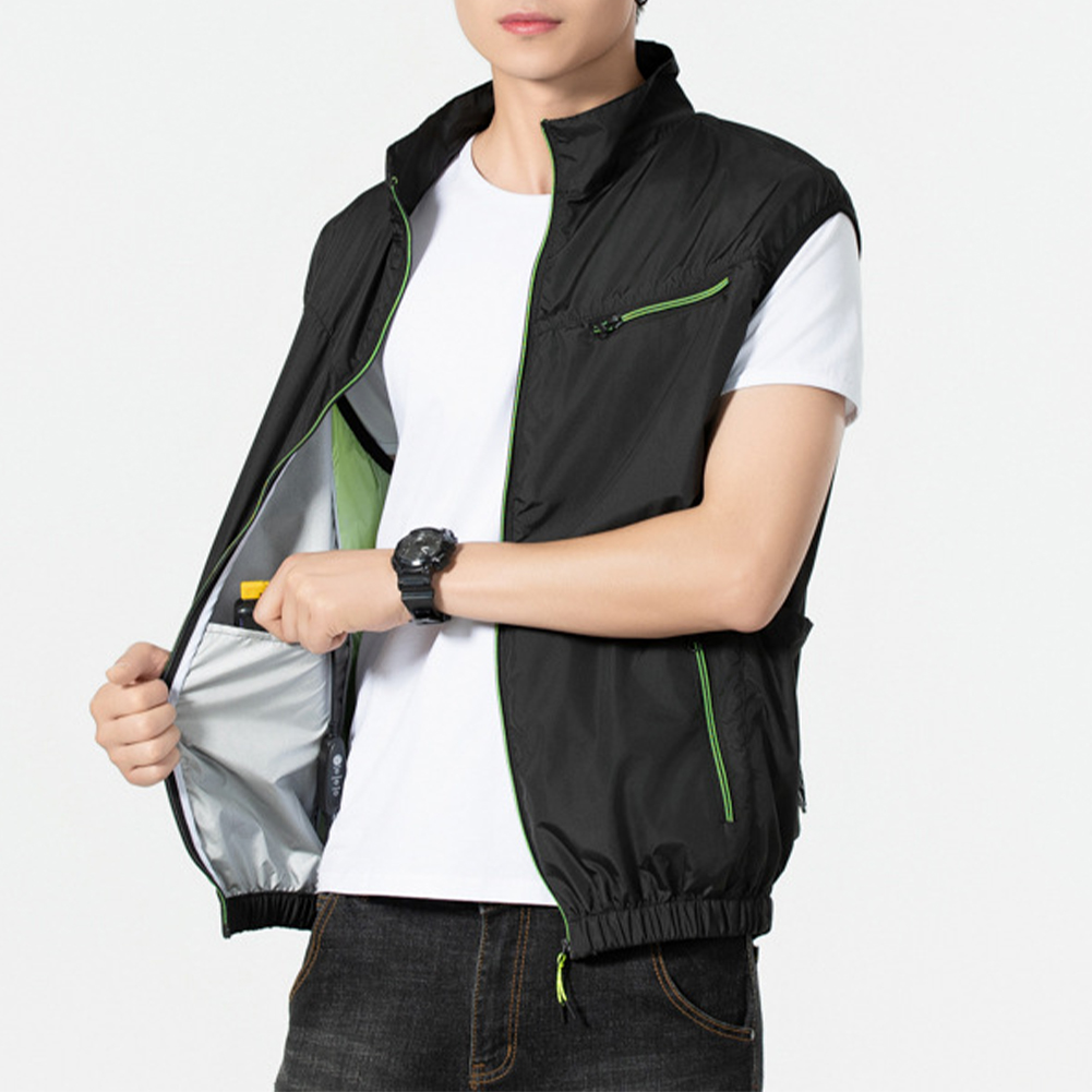 Koelvest Ijsventilator Vest 3 Versnellingen Usb Hittebestendige Airconditioner Kleding Ademende Draagbare Koelventilator Vest Voor Kamperen