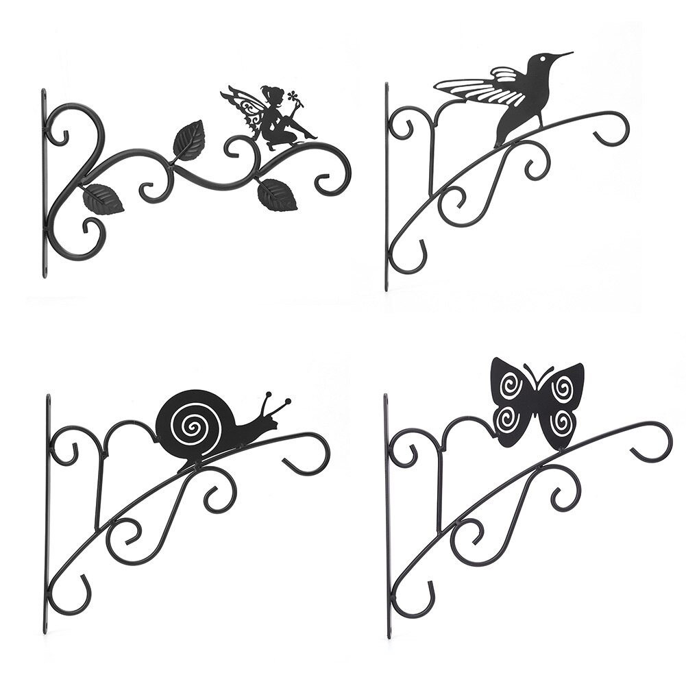 Iron Wall Hanging Bracket Plant Hanger Flower Pot Hook For Home Garden Decor Plant Container Accessories