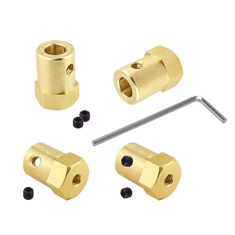 20 Pieces 7Mm Motor Flexible Coupling Coupler Connector With Screws For Car Wheels Tires Shaft Motor Accessories
