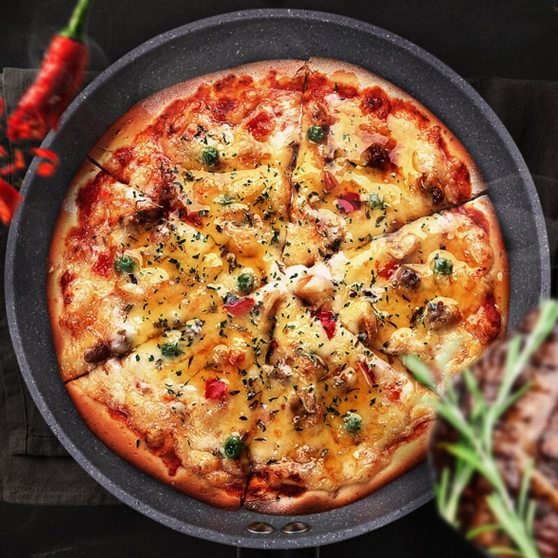 20cm Aluminium Legierung Maifan Stein Nicht-Stock Pfanne Rauchfreien wok X9FE