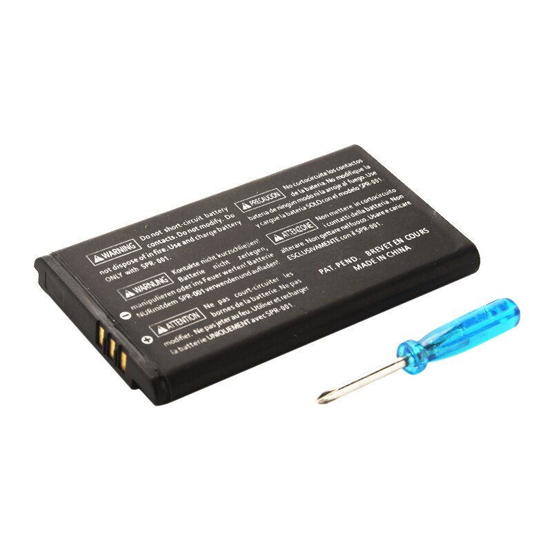 2pz 3.7V 2000mAh Batteria per Nintendo 3DS LL/XL Ricaricabile batteria pacchetto Batteria di Ricambio + Strumento