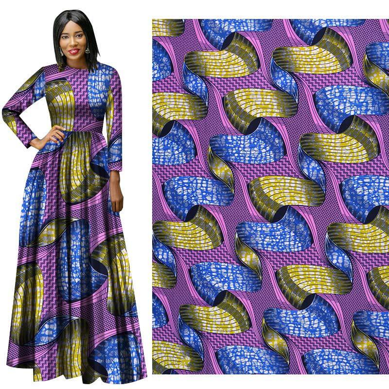purple all polyester milled wool African batik printed fabric african wax fabric Batik 100% Polyester: Default Title