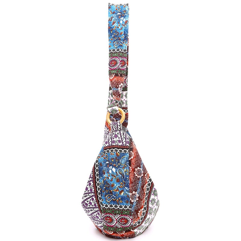 Canvas Floral Crossbody Shoulder Bag Hippie Bohemian Bohemian Wallet Korean Personality Tote