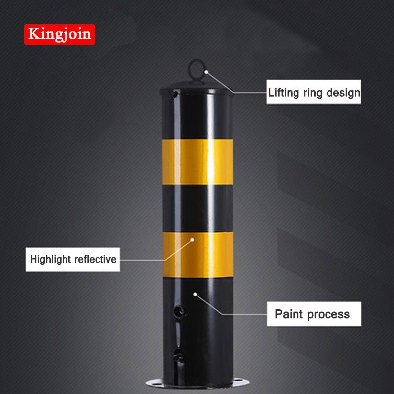 steel pipe mouth mark reflective sign column steel pipe warning column iron road column guardrail traffic facilities