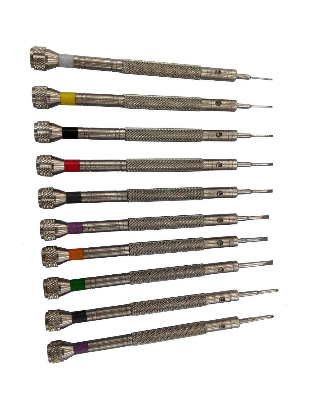 Full Metal 10pcs Watch Screwdriver Set for Watchmakers and Watch Repair