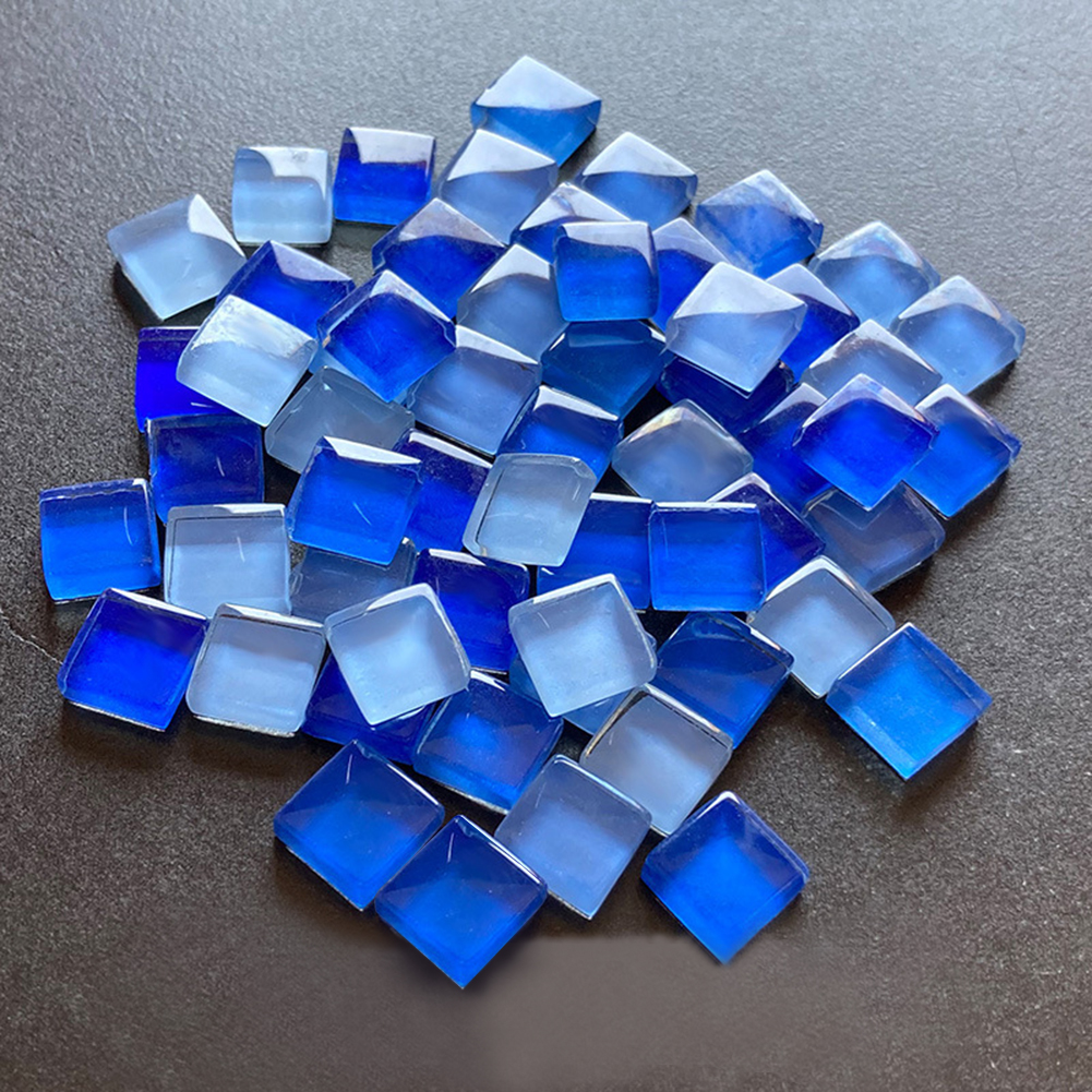 450pcs/lot 1cm Square Cystal Glass Mosaic Tiles Mosaic Stones DIY Hobbies for Children Kids Handmade Art Materials Multi Color: D