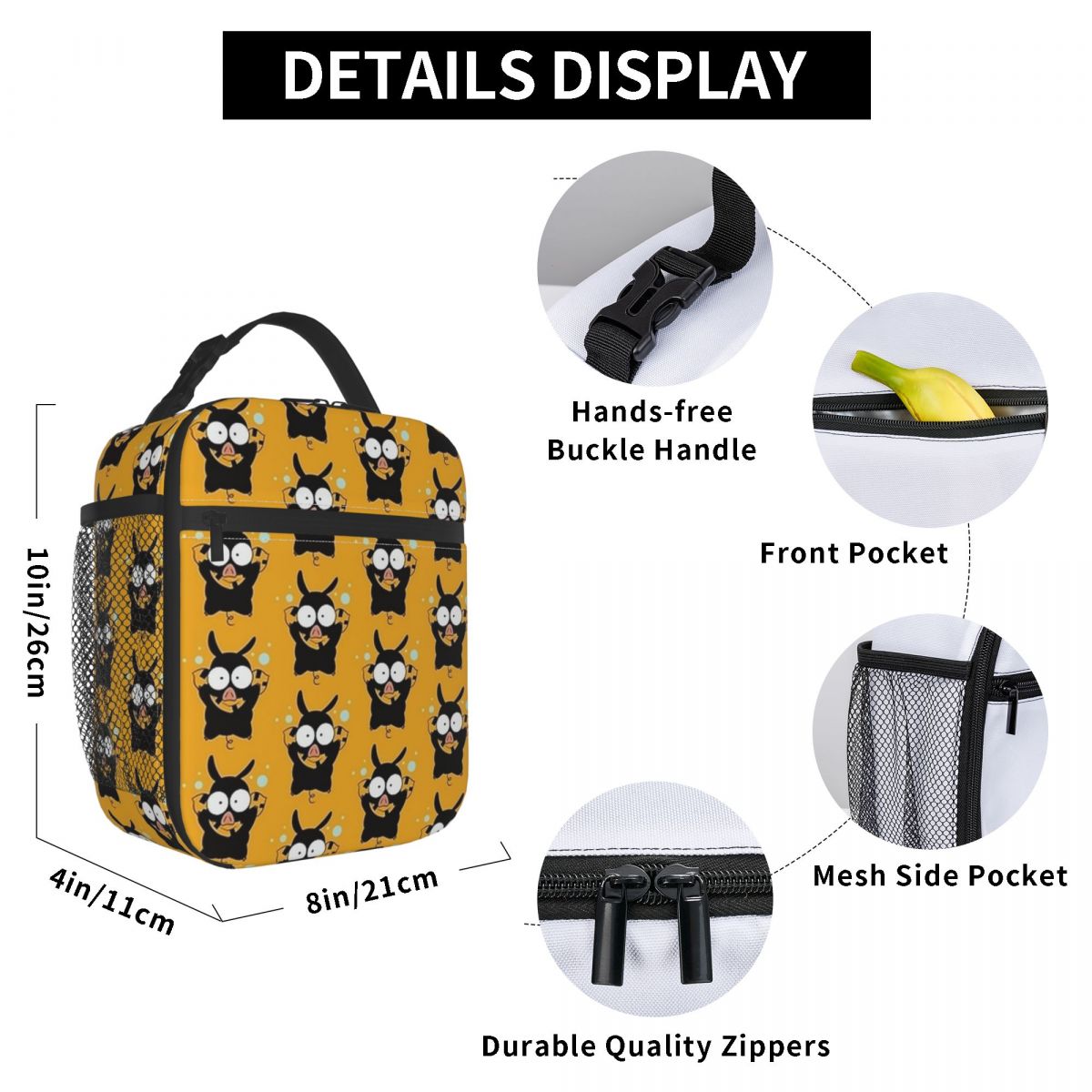 Insulated Lunch Bag - Reusable Leakproof Tote - Cooler Bag for Girls & Boys Outdoor