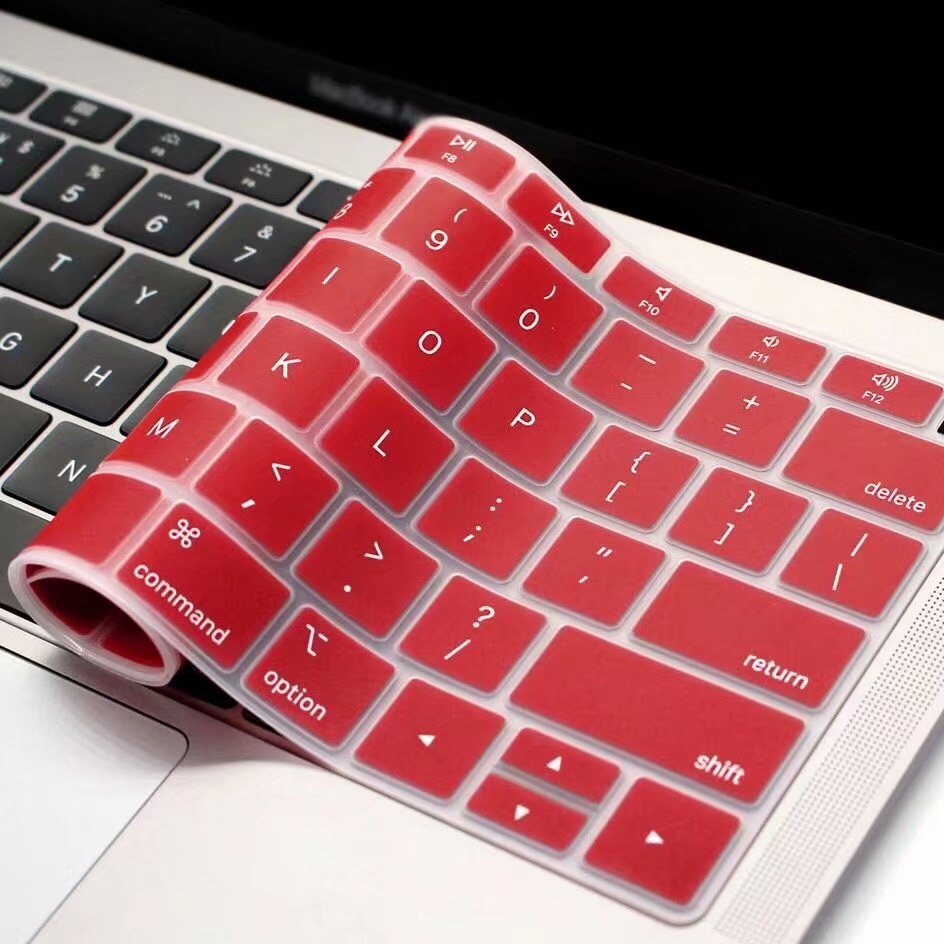 Silicon Waterproof Keyboard Film Skin EU US English Keyboard Skin for Macbook Pro 13 15 Keyboard Cover A1989 A1990