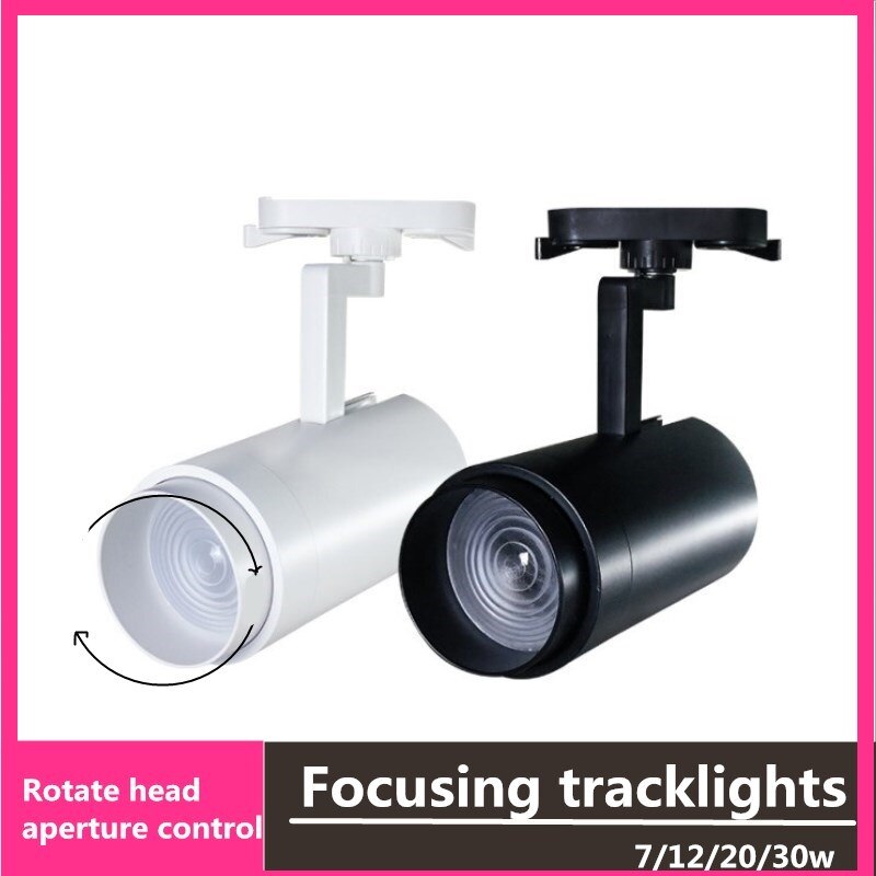 Mit schwerpunkt Spur licht 12 Watt 20 Watt LED Stelle licht Ausstellungsraum kleidung Einkaufen hintergrund Zauberstab rutsche Kolben mit schwerpunkt strahler Super helle