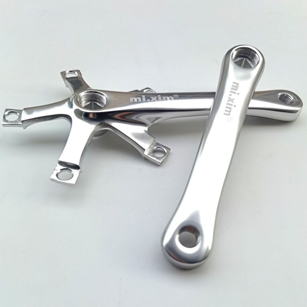 1 Pair Aluminum Alloy Cranksets BCD 130mm Bike Bicycle Crank Arm 165mm Universal Road Bike Crank Bicycle Part Accessories