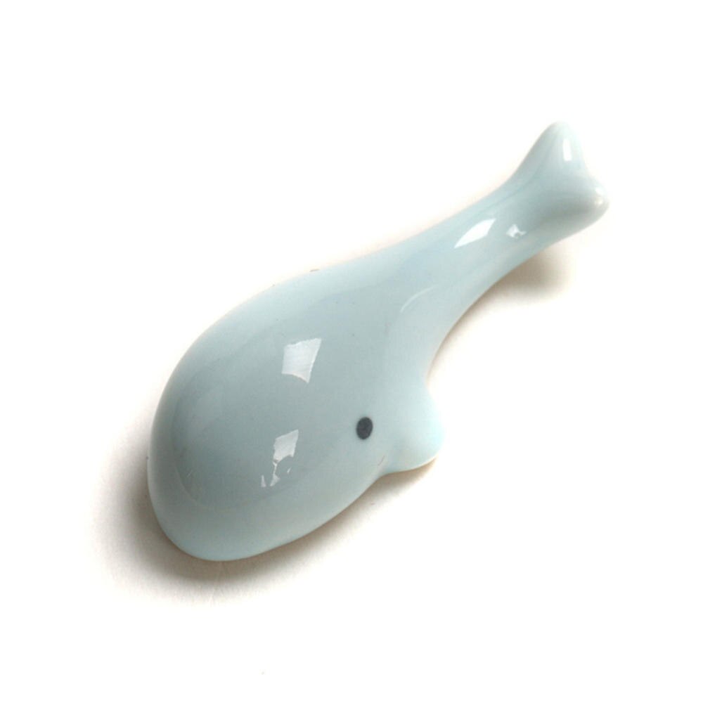 Soporte de cerámica para palillos de estilo japonés, estante para palillos con bonito de animales, almohada, cuidado, artesanía de cocina, vajilla, decoración: 5