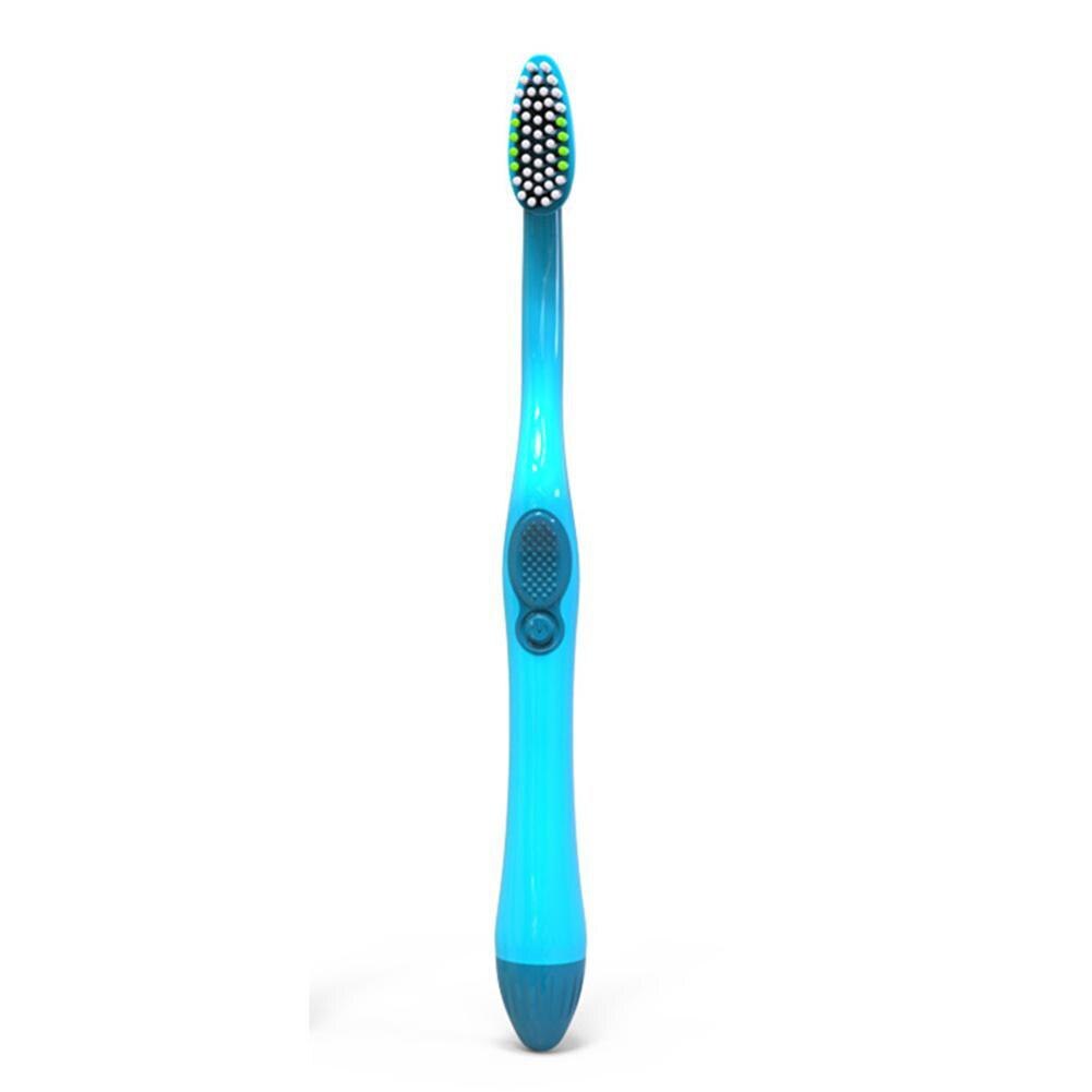 Electric Toothbrush Cross Action Dual Rotation Vibration Adult Rechargeable Waterproof Toothbrush With Soft Brush: light green