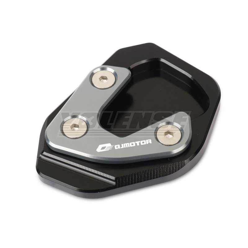 Motorfiets zijstandaard verlengstuk steunplaat vergrotingsstandaard voor qj motor srk 800rr srk 600rs srk 800 rr srk 600 rs: Groente