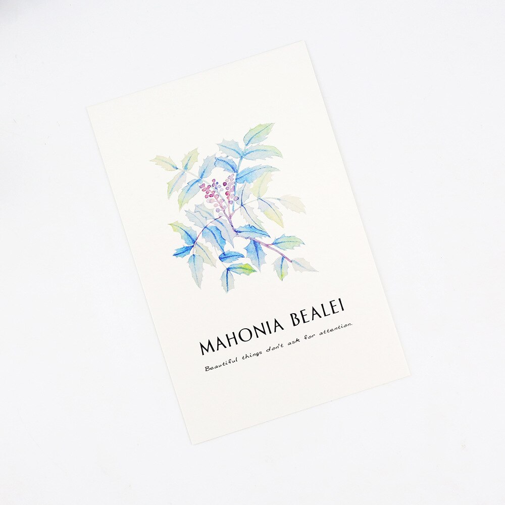 30 pcs/lot plantes vertes belle Kawaii dessin animé cartes postales mignon bricolage enveloppe carte créative signet