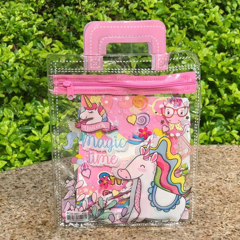 7 Pcs/set Cute Dream Unicorn Pencil Case+Ruler+Pen... – Grandado