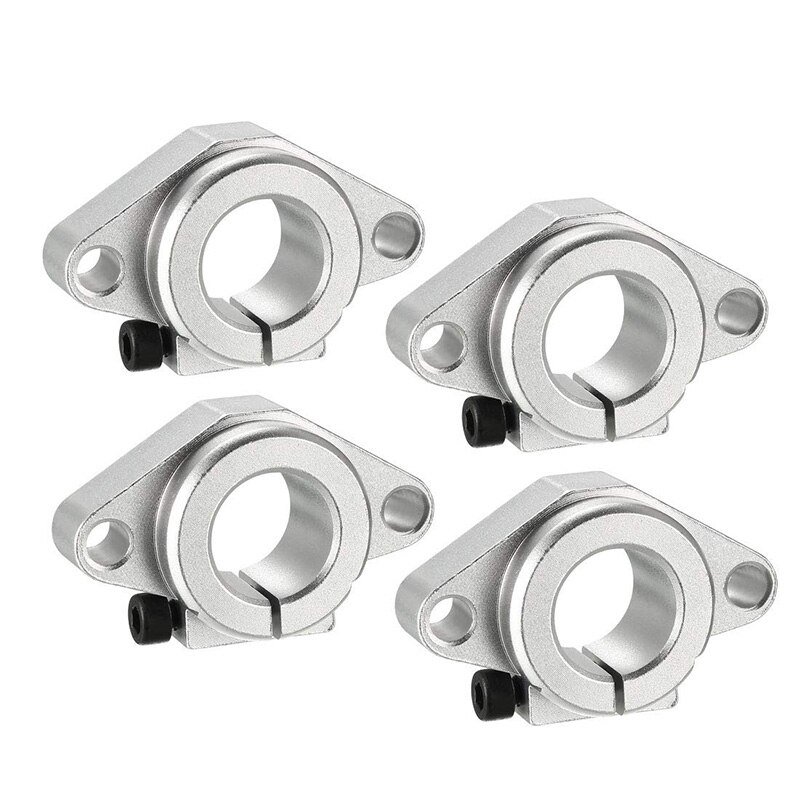 Support de guidage de Rail de tige de serrage de Rail de mouvement linéaire pour arbre de diamètre de 20mm, aluminium (4 pièces SHF20)