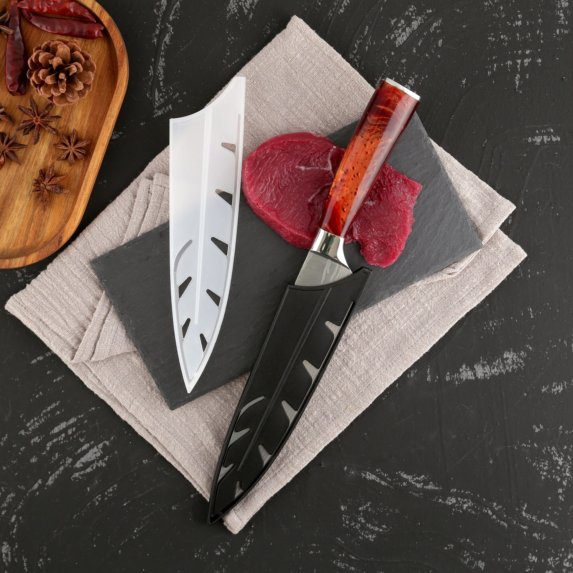 XYJ Sheath Cover For 8 Inch Chef Knife Durable Safe Guard Blade Sheath