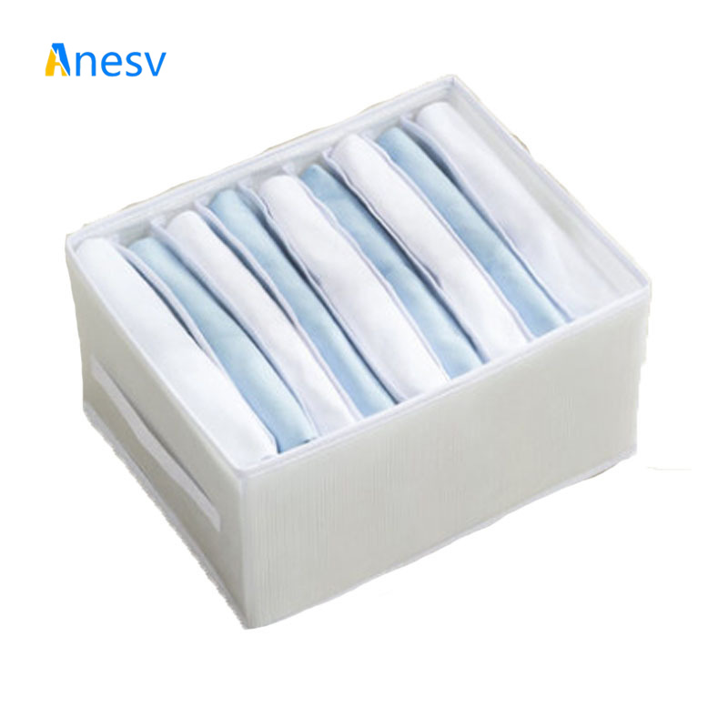 Faltbare hosen kleidung lagerung artefakt trennung finishing box schlafsaal nacht kleiderschrank transparent harte bord lagerung: Lila