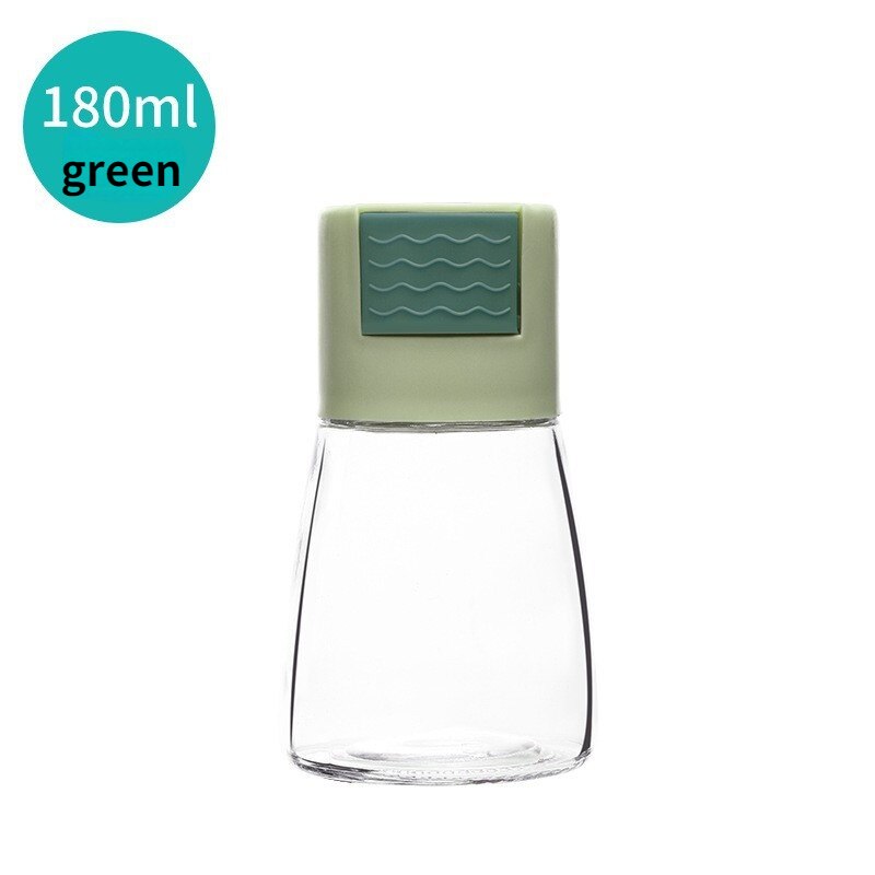 Mezclador de sal dosificador de 0,5g, tanque de sal, botella de azúcar, especias, pimienta, salero, SpiceJar, botella de condimentos: Verde