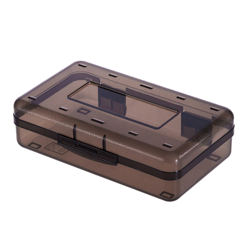 1pcs Transparent Pencil Box Hard Plastic Pencil Case Crayon Pen Box Sketch Pencil Case Stacking Office Supplies Organizer Box: Red