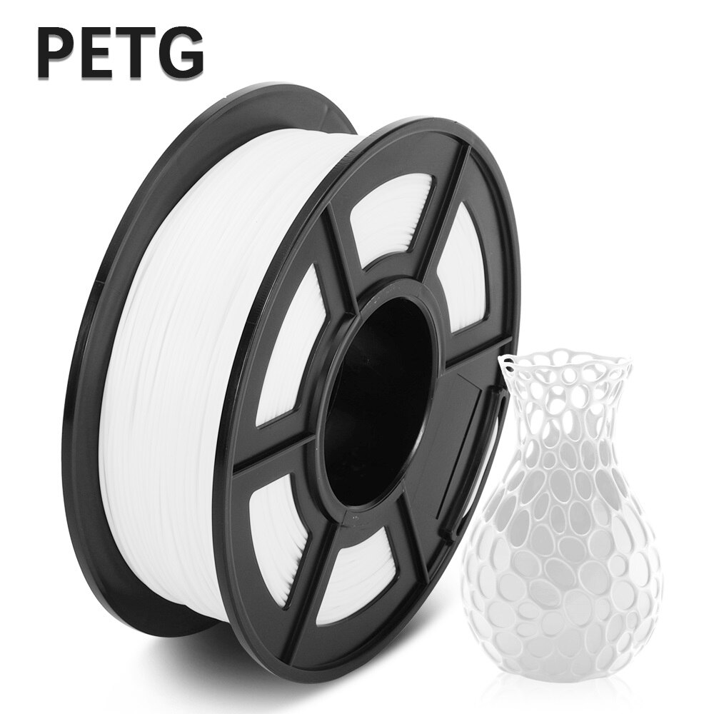 Enotepad 3D Printer Filament PETG 1.75mm 1KG/2.2LBS With Spool Fast PETG Filament 100% No Bubble Sublimation: PETG-WT-1KG