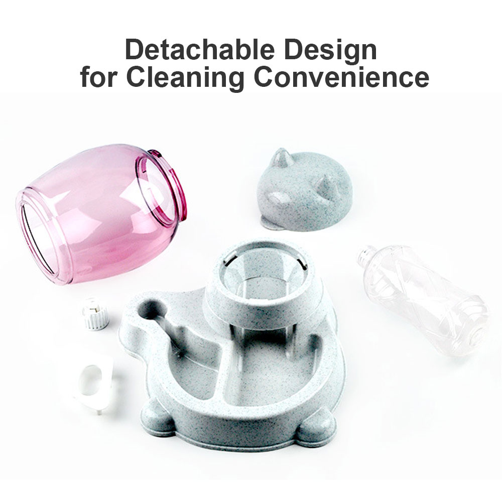 Automatisk foderautomat til kæledyr hundemad dispenser kat drikkeskål stor kapacitet kattefoder foderskåle til hunde kæledyr automatisk foderanordning